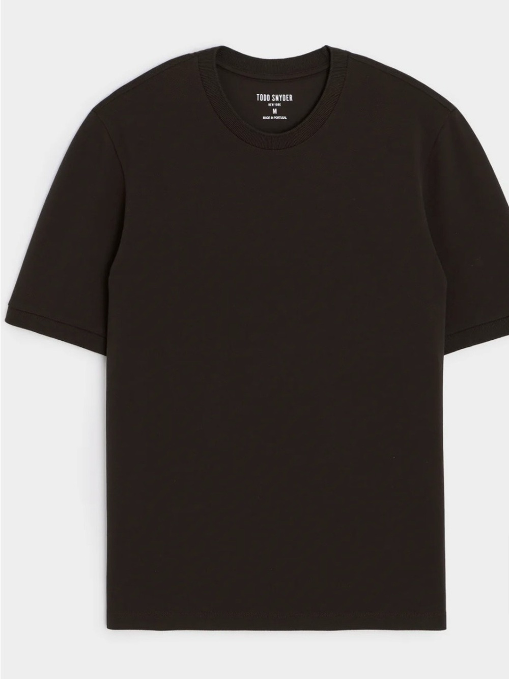Todd Snyder Pique Tee in Dark Mocha Bin#26